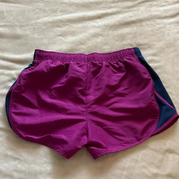 Athletic Works Women's Magenta and Dark Blue Shorts - Picture 2 of 4